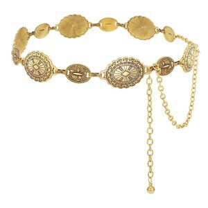 2468 Women Boho Chain Belts For Dresses Jeans Western Cowgirl Waist Links